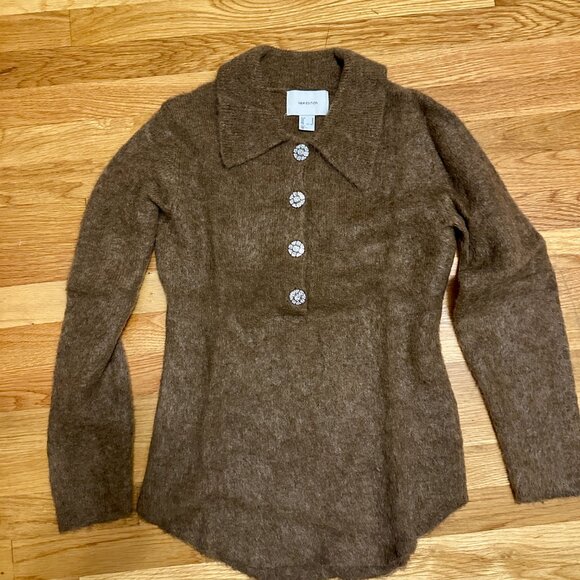 H&M Mohair-Blend Sweater with Collar - Picture 7 of 11